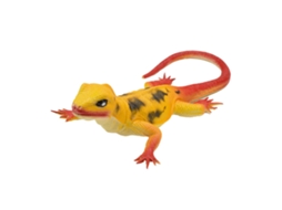 Brinquedo De Lagarto Realista Com Som De Apito Squeeze Pvc Amarelo Para Brincadeira E Relaxamento