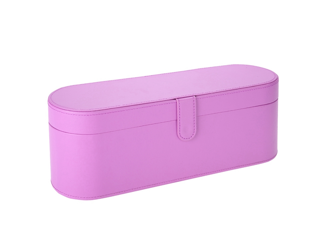 Caixa De Armazenamento Em Couro Pu Para Secador De Cabelo Dyson Supersonic Case De Viagem Presente Roxo