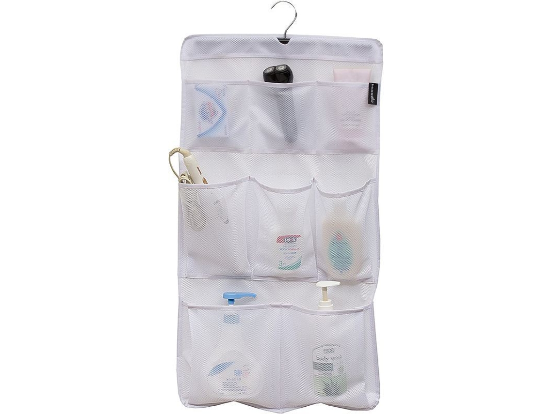 Nova Line organizador de Banheiro com 8 Bolsos Malla para Ducha, Armazenamento Suspenso e Acessorios