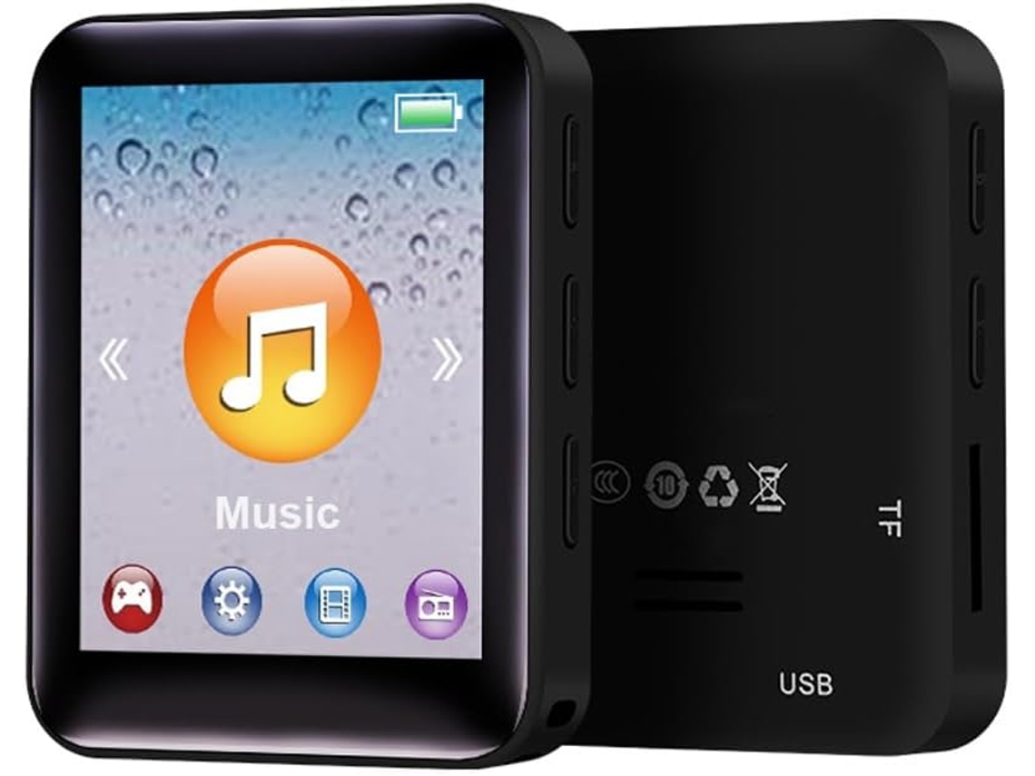 Mini Reprodutor De Mp3 Portátil 1, 7 Hifi Com Cartão Tf, Reprodução De Vídeo E Gravação Áudio, Carregamento Rápido