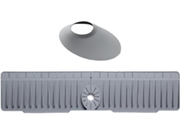 Tapete Para Torneira | Almofada De Silicone 70cm Com Drenagem Rápida Protetor Contra Respingos Cozinha Bancada E Área
