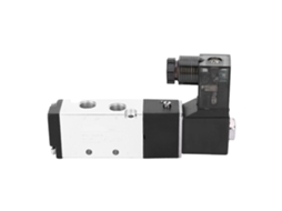 Válvula solenoide de alumínio de 2 posições e 5 vias com conexão roscada de alta precisão para ar comprimido, 110~220V.