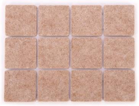 Protetores adesivos p/ móveis  Presto 25x25 mm (24un)