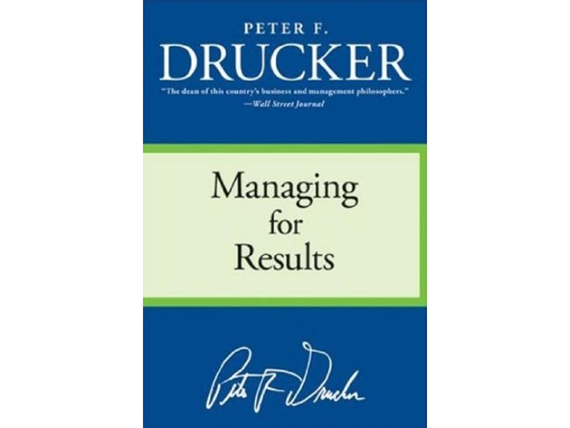 Livro managing for results de Peter F Drucker (Inglês)
