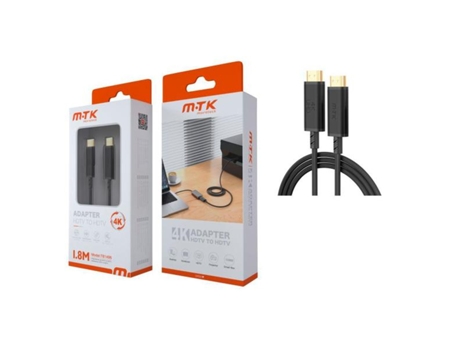 Tb1496 Negro Cable Hdmi 4k, Macho A Macho, 1.8m Jc