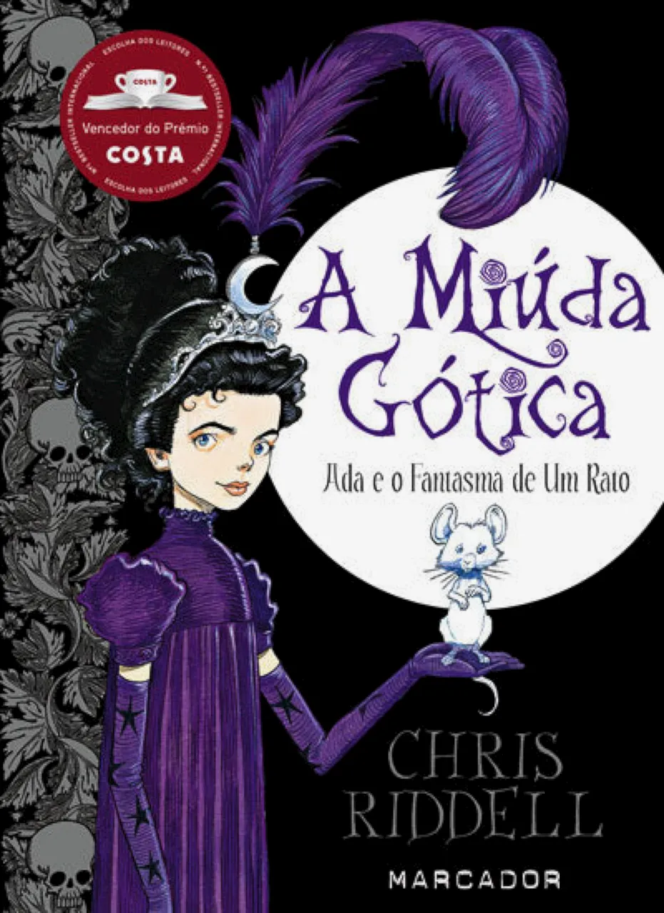 Livro La chica gótica Ada y el fantasma de un ratón de Chris Riddell (Português)