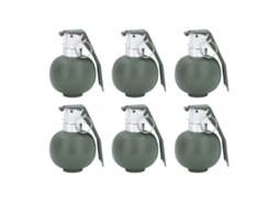 Ats 6pcs Granada de Brinquedo para Crianças com Efeitos Sonoros e de Luz Realistas Props de Rpg Granada Falsa Verde