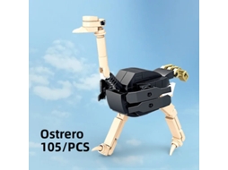MDUG Blocos de Montar em Formato de Avestruz, Brinquedo Educativo Infantil