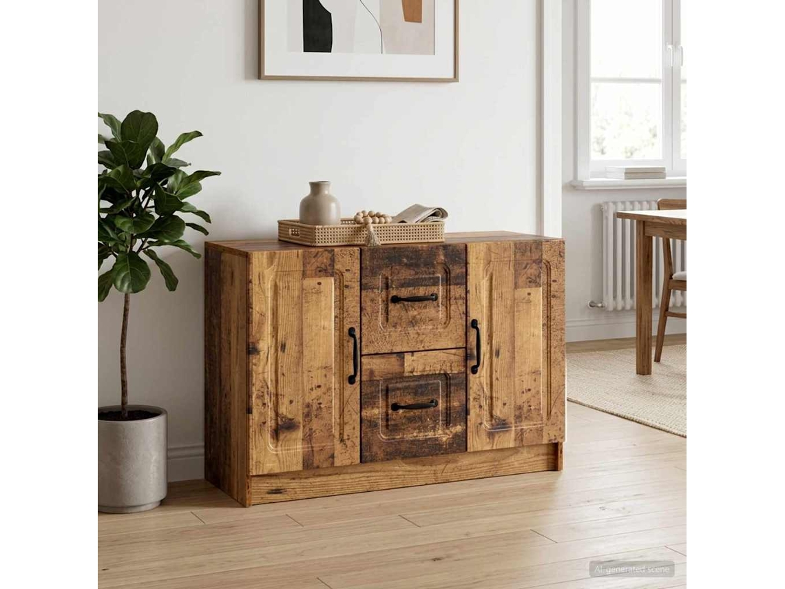 Vidaxl Buffet Madeira Antiga 89 X 34,5 X 57 Cm Derivados De Madeira