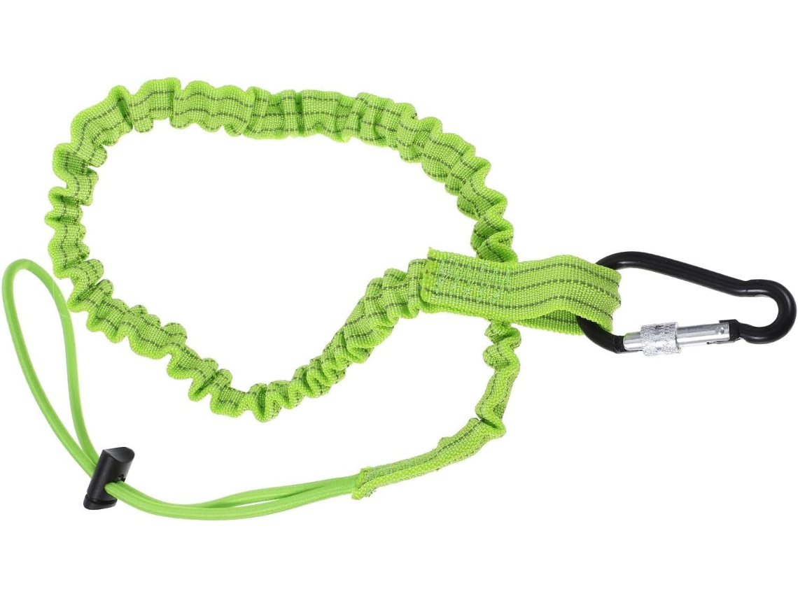 Cinto de segurança retrátil contra cadeados para ferramentas, com altura ajustável e fivela metálica, 3 peças de nylon.