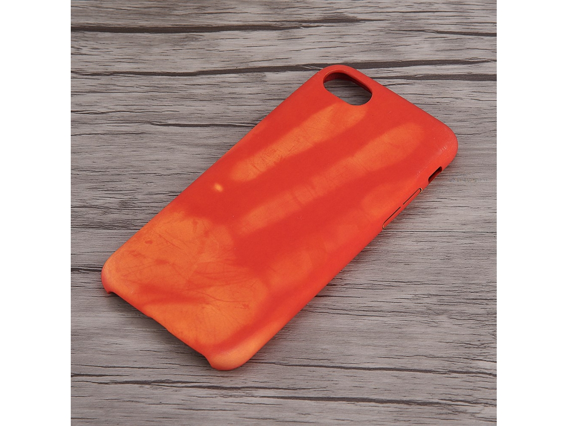 Capa de telefone termocrômica para iPhone 7 vermelho EOOCOO