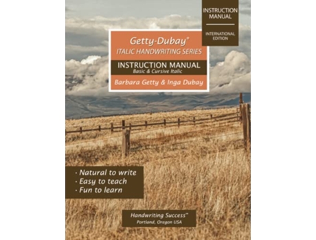Livro GettyDubay Italic Handwriting Series Instruction Manual de Barbara Getty e Inga Dubay (Inglês)