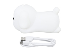 Rebe-luz Noturna Cachorrinho Bonito Led De Silicone Usb Recarregável Para Crianças Berço Quarto Decoração Mesa