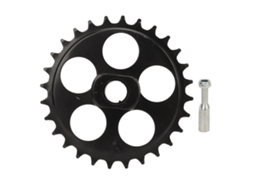 Plato de bicicleta 28t, piñón de bicicleta, aço carbono, peça de reposição, S/MARCA
