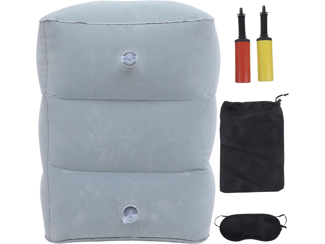 Apoio Para Os Pés Inflável, 1 Conjunto, Em Pvc, Para Viagens E Escritório