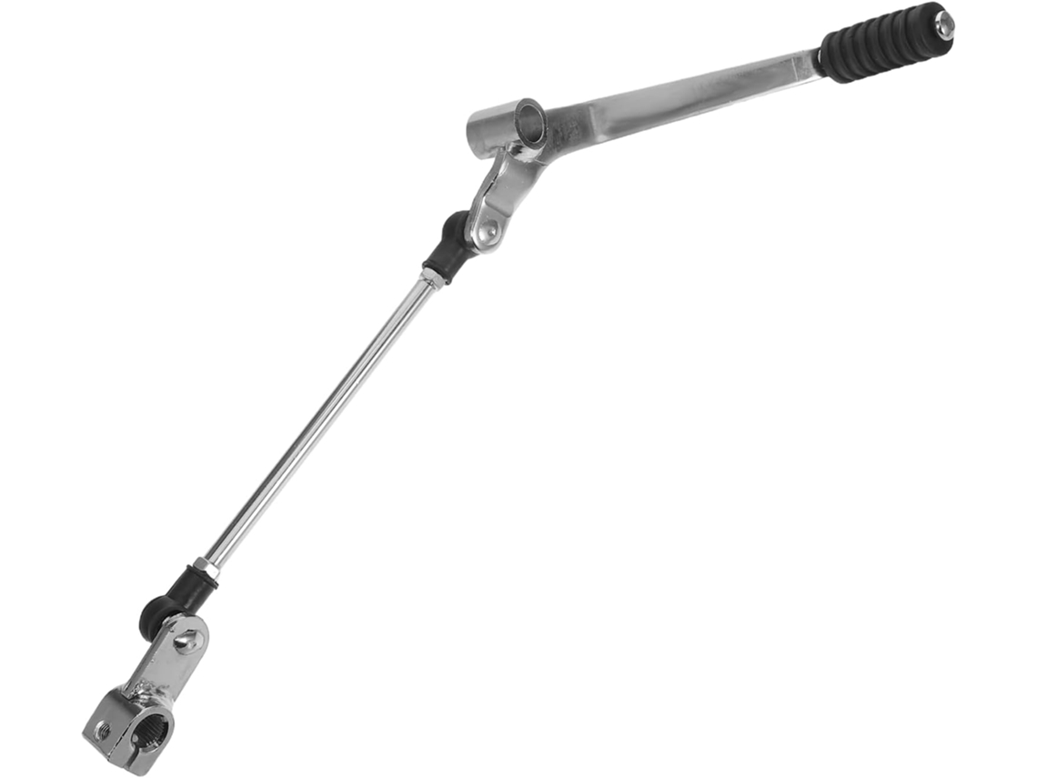 Alavanca de câmbio para motocicleta em liga de alta resistência com pedal antiderrapante.
