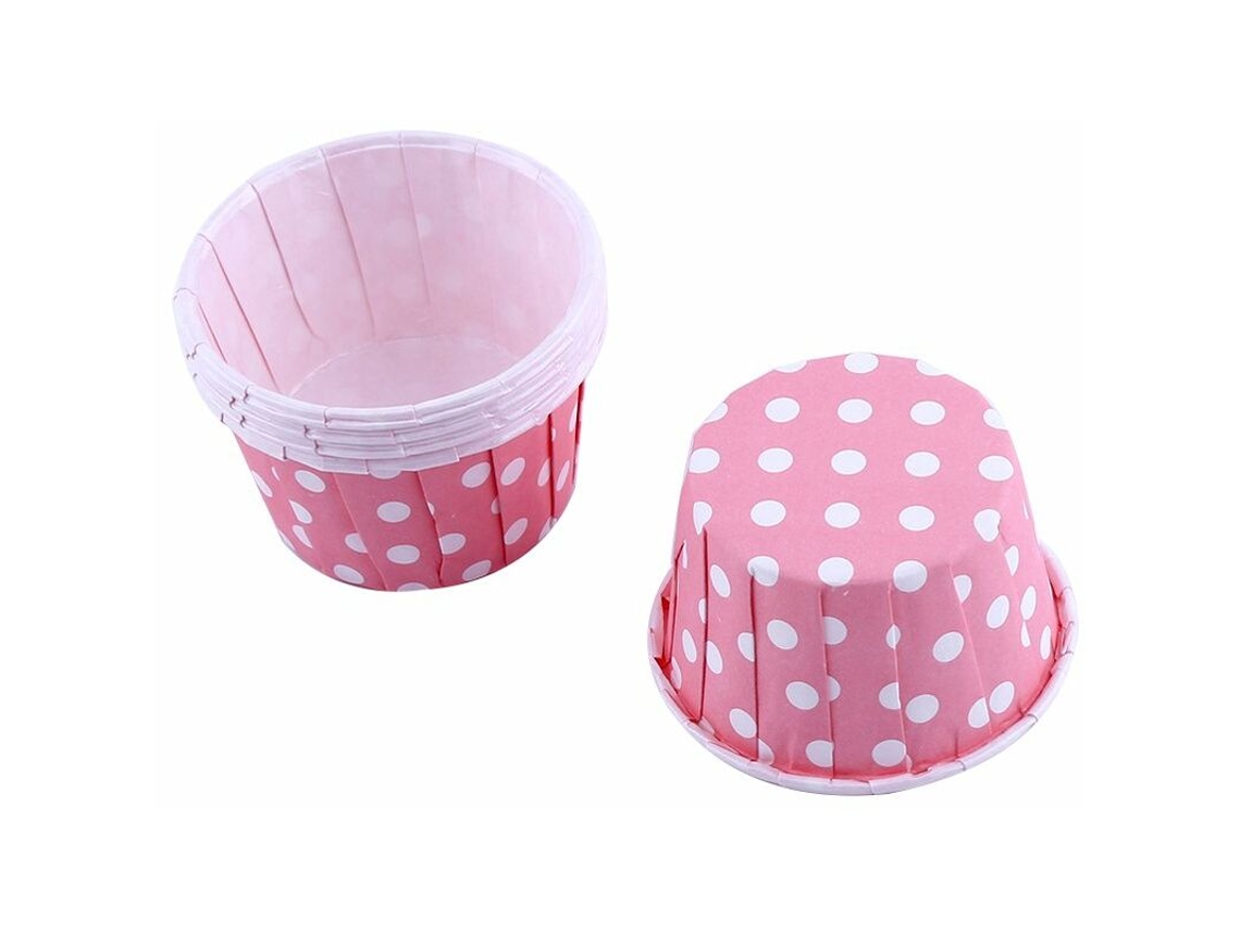 100 Forminhas De Papel Para Muffins, Ideais Festas E Casamentos, Na Cor Rosa.