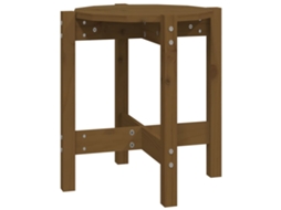 Coffee Table, Coffee Tables Vidaxl Marrom Madeira De Pinho (ø 42.5 X 45 Cm)