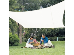 Toldo Retangular De 2,5 X 3 M, Tecido De Sombra Pes À Prova Dágua, Proteção Uv De 95 Para Jardim, Terraço Externo, Creme Ehstmind