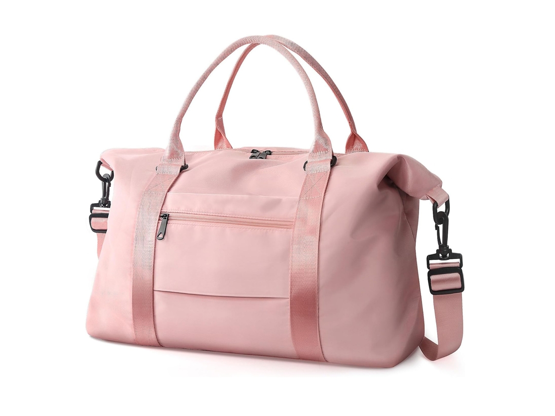 Mala Feminina Masculina de Bordo Bolsa para Ioga 37 Litros Aprovada Viagens Aéreas Rosa AQUAFORGE