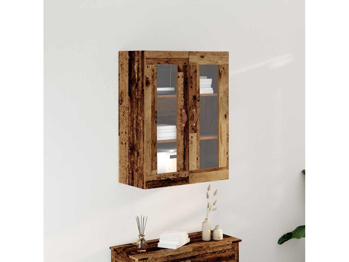 Vidaxl Armário De Parede Madeira Antiga 69,5 X 34 X 90 Cm