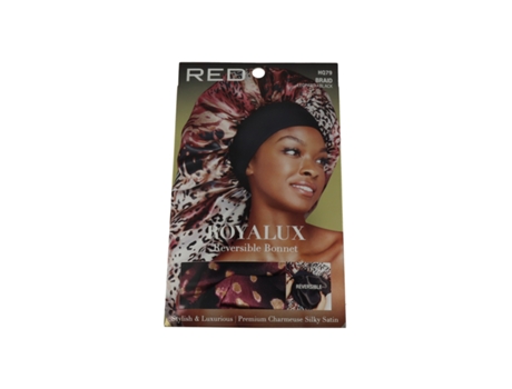Royallux Gorro Satén Reversible Trenzas Red Kiss