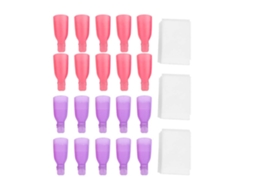Kit De Remoção De Esmalte Com Clips Reutilizáveis E Algodão Suave Para Unhas Uv Gel - Ferramenta De Manicure Portátil