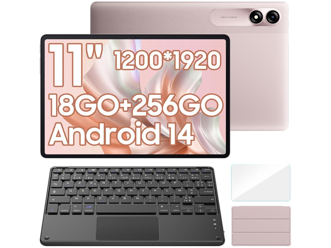 Tablet BLACKVIEW Tab 9 Wifi Teclado K1 10.95'' 18 Gb 256 (Rosa)