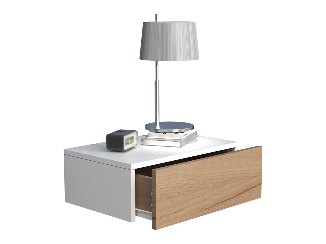 Mesa De Cabeceira De Parede Em Madeira Usal M 45 Cm Vcm