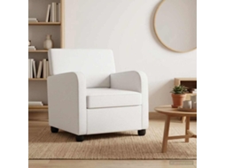 Vidaxl Poltrona Branco Tecido