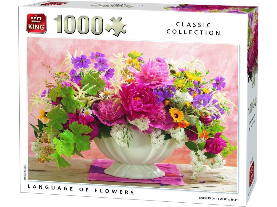 Puzzles KING Language Flowers (1000 peças)