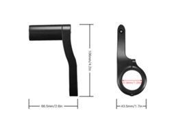 Suporte De Extensão Para Manubrio De Bicicleta Multifuncional