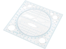 Régua De Desenho Multifuncional Plástico Upkoch Com Design Prático Para Estudantes, Escalas Claras, Ideal Para Escola E