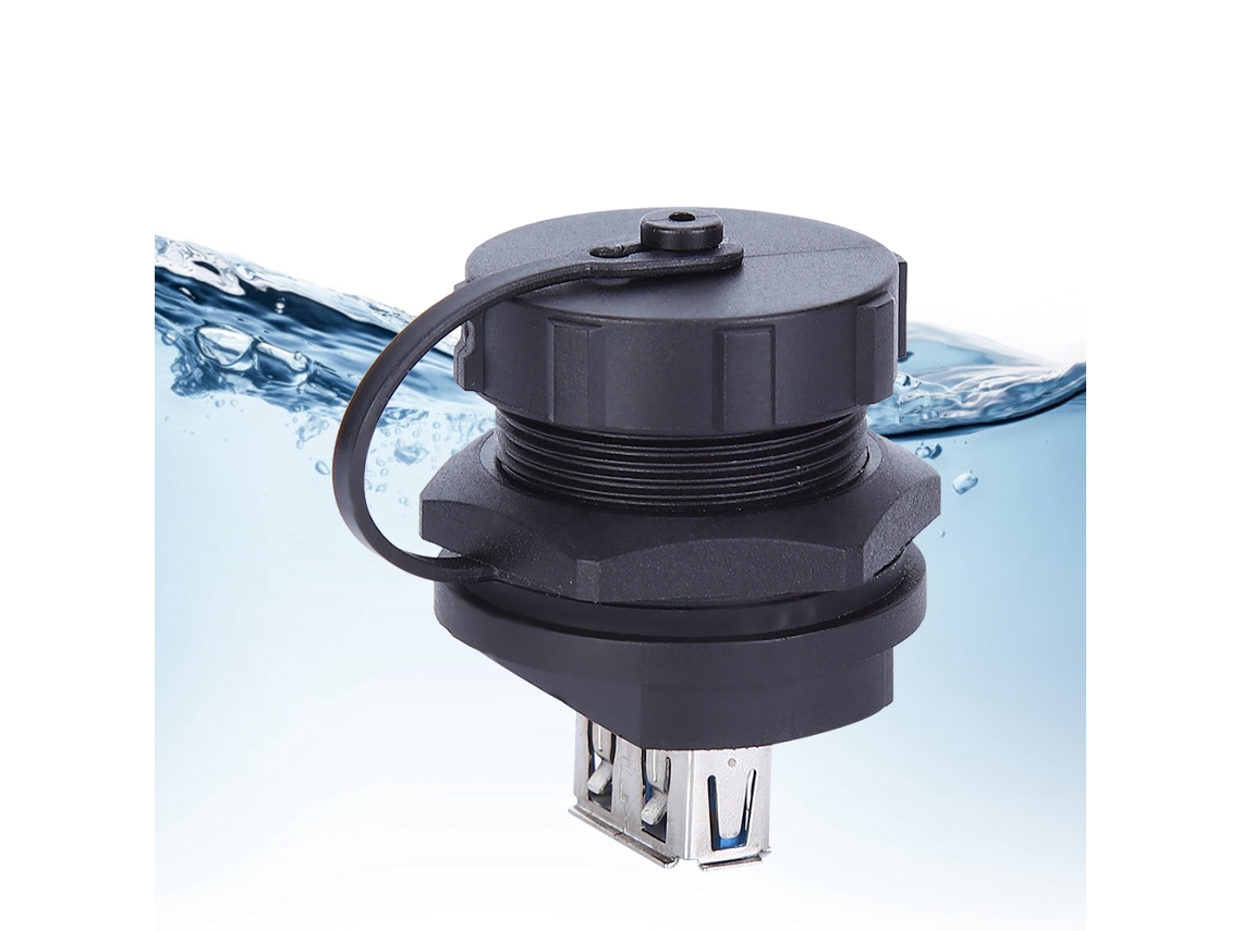 Laxiscreed Conector Usb À Prova De Água Com Contactos De Cobre E Isolamento Pa66