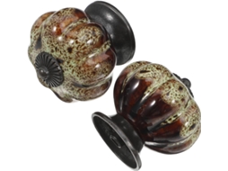 Puxadores De Cerâmica Vintage Para Armários, Conjunto De 2 Peças, Para Gavetas E Móveis