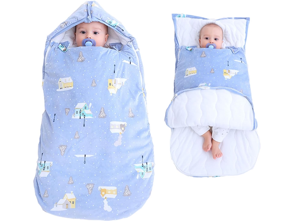 Saco De Dormir Para Bebê, Adequado Para Clima Frio, Conveniente Para Uso No Carrinho De Bebê (0 A 6 Meses)
