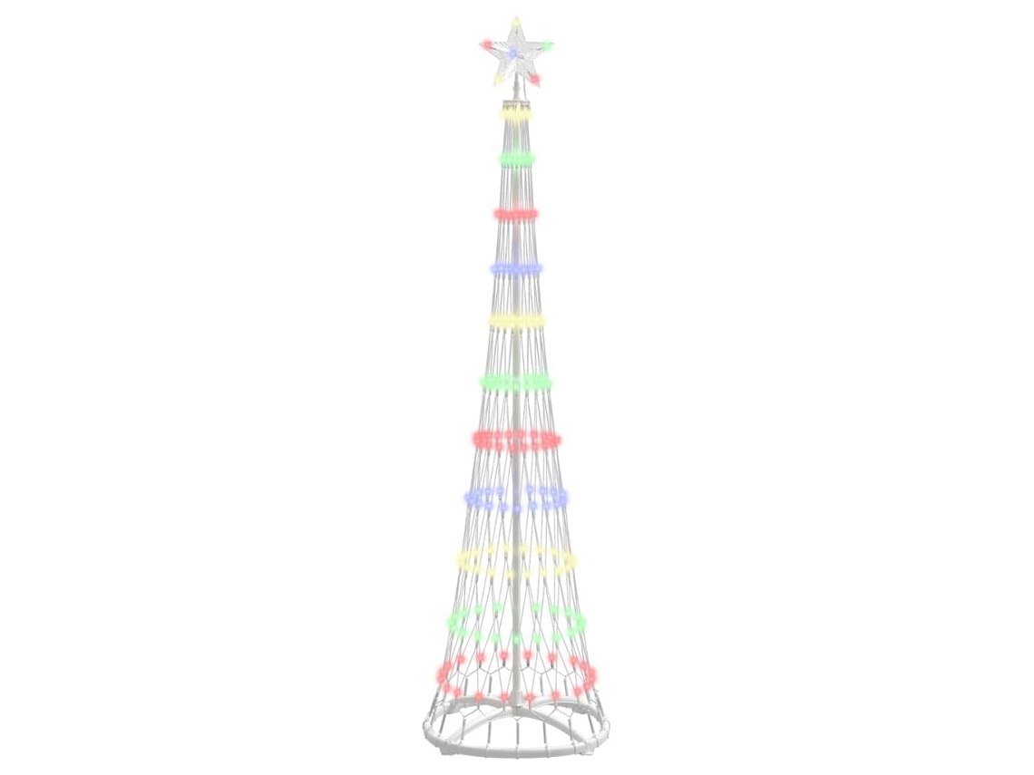 Conjunto 1 Decoração De Natal Vidaxl Multicolorido Metal (51 X 51 X 190 Cm)