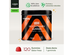Multivitaminas para Crianças em Gomas ALDOUS LABS 120 Gomas com Sabor a Morango Natural