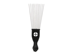 Pente de plástico com dentes largos, modelo 2026, anti-emaranhamento, ideal para cabelos cacheados e afro com óleo.