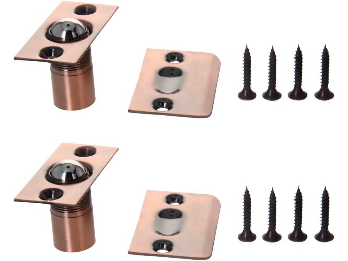 Mromax 2 Peças De Fecho Esfera Cobre Com, 13 Polegadas De Comprimento E Fusos Fixação Armário, Porta Francesa
