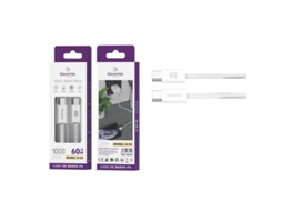 Cabo Tipo-C a Tipo-C 60W (1 m - Branco)