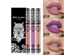 Kit De Batom E Gloss Mate Antiaderente Com 3 Cores - Formula Natural, Fácil Aplicação E Remoção