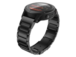 Bracelete para Garmin liga de titânio três contas fivela de pressão liberação rápida preto XIAOMOYU (22mm)