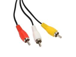 Cabo Av Para Hdmi Com 3 Conectores Rca E Conversor De Áudio Vídeo 1 Metro