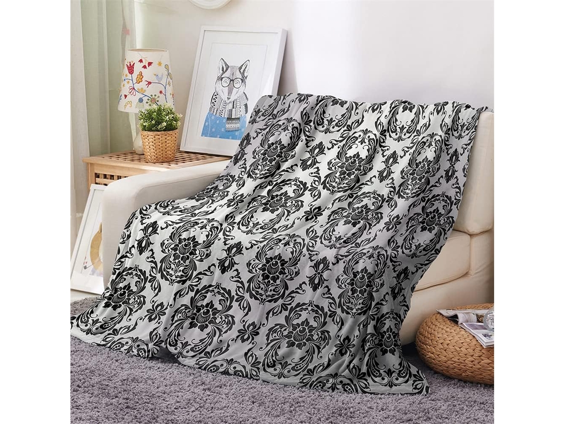 Manta de Flanela Fansu Estampa 3d Quente e Macia em Microfibra Ideal para o Inverno Perfeita Cama Ou Sofá Adeq