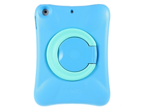 Capa de Eva PEPKOO À Prova de Choque com Suporte Giratório de 360 Graus para Ipad 9.7-Inch 2018 2017 Azul Menta Verde