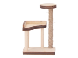 Mini trampolim para gatos, decoração para casa de bonecas, móveis em miniatura para gatos