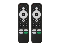 2 Controles Remotos De Voz De Substituição Para Mecool Km2 Km2 Plus Onn Android 4k Uhd Tv Box Bluetooth - Preto