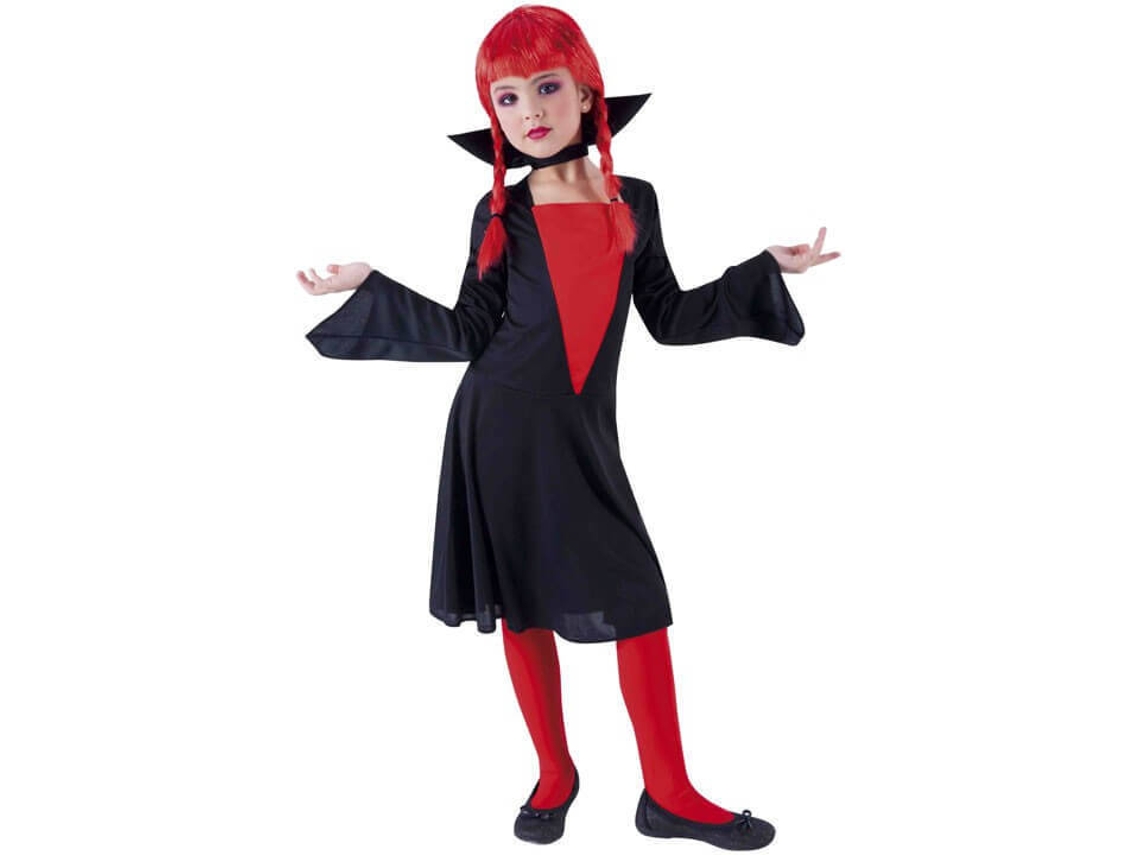 Fato de Menina DISFRAZZES Vampira Clássica (Tam: 3 a 4 anos)