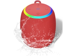 Alto falante Bluetooth, Sem Fio Portátil com Proteção Ipx6 À Prova D'água, Som Estéreo de 15 W, Emparelhamento Tws, Bluetooth JYTGALX (vermelho)